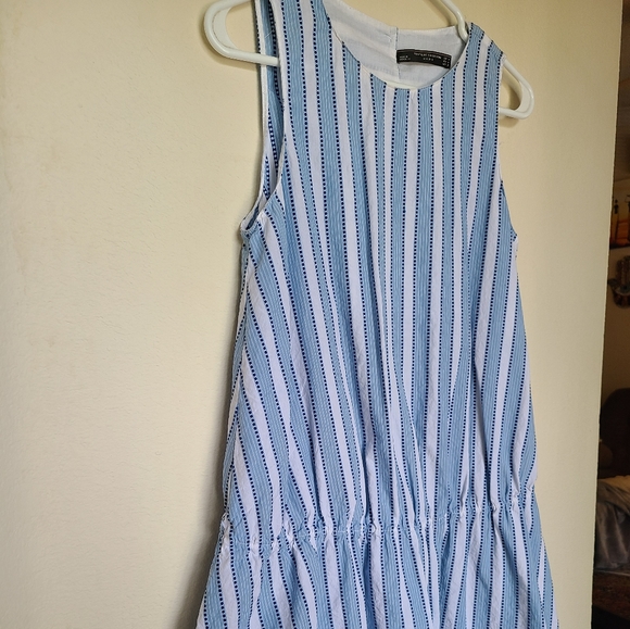 ☆Zara Trafaluc collection blue and white tunic☆ - Picture 2 of 6